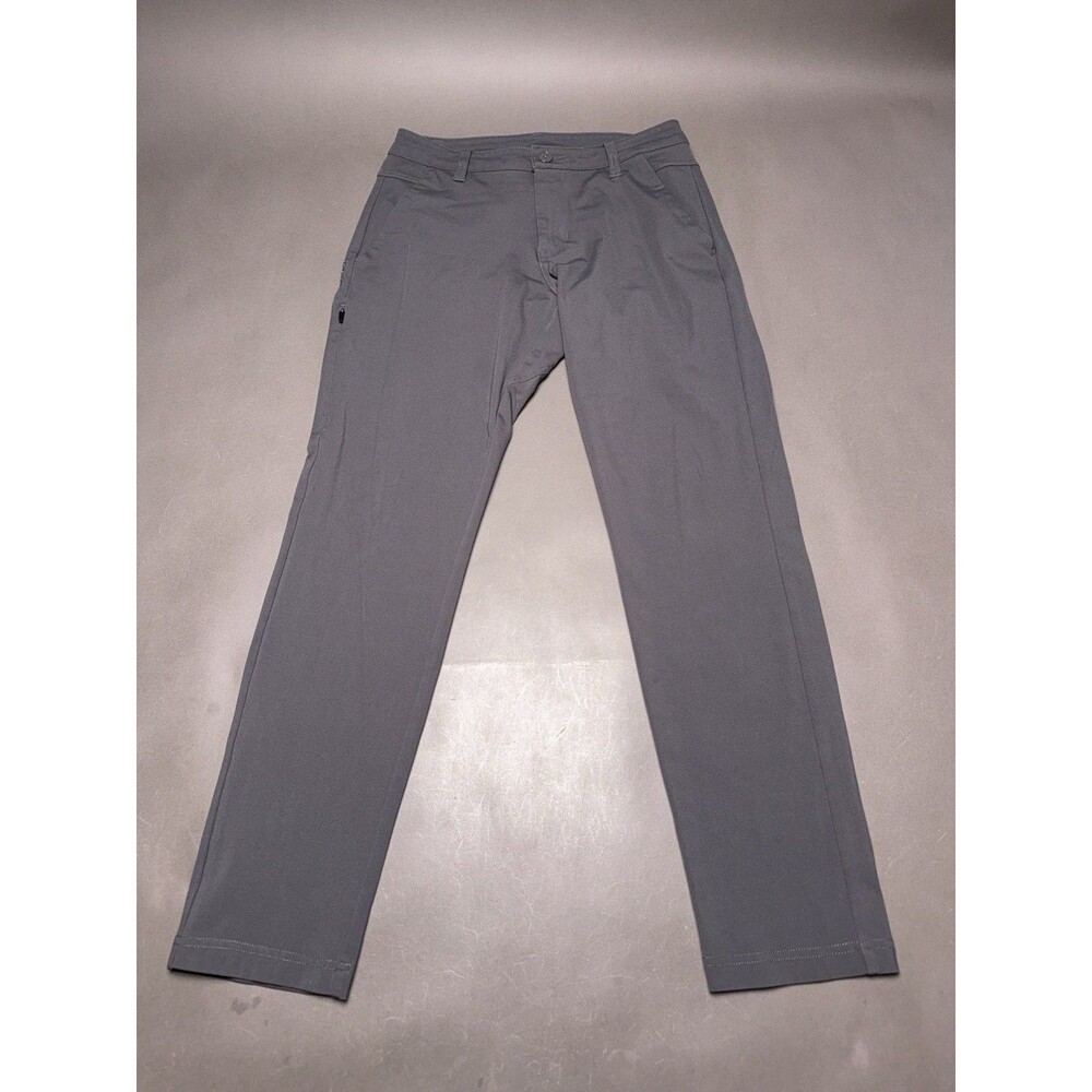 BYLT Pants Mens Medium Gray Everyday Pant 2.0 Slim Tapered Stretch Chino 30x30